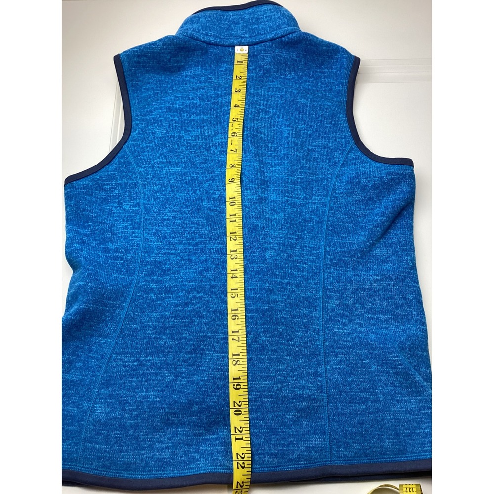 Patagonia Better Sweater Fleece Vest Womens Medium Blue Full Zip Heathered 25886 - Picture 4 of 7
